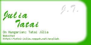 julia tatai business card